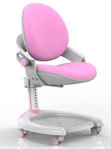 Детское растущее кресло Mealux ZMAX-15 Plus, Y-710 PN, белый металл, обивка розовая однотонная в Ульяновске