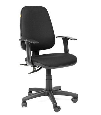 Кресло офисное CHAIRMAN 661 Ткань стандарт 15-21 черная в Ульяновске - изображение