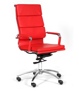 Офисное кресло CHAIRMAN 750 экокожа красная в Ульяновске - предосмотр