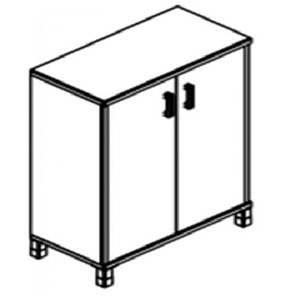 Шкаф для бумаг В-420.6 ДСП 900х450х1286 мм в Ульяновске
