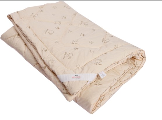 Стеганое одеяло ОВЕЧЬЯ ШЕРСТЬ в упаковке п-э вакуум в Ульяновске - изображение